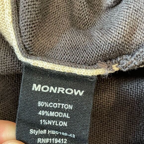 EUC MONROW Color Block Mock Neck Sweater & Jogger Set Sz. L - Picture 10 of 10